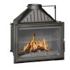 INVICTA FRANCE Wood Fire 70 Lateral Wide View with valve