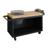 OFYR HOLLAND Kamado Table Black 135 PRO Teak Wood BGE