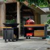 OFYR HOLLAND Kamado Table Black 135 PRO Teak Wood KJ - Image 3