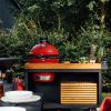 OFYR HOLLAND Kamado Table Black 135 PRO Teak Wood KJ - Image 4
