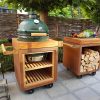 OFYR HOLLAND Kamado Table Corten 65 PRO Teak Wood BGE - Image 2