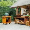 OFYR HOLLAND Kamado Table Corten 65 PRO Teak Wood BGE - Image 3