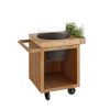 OFYR HOLLAND Kamado Table Corten 65 PRO Teak Wood BGE