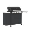 BARBECOOK Gas BBQ Stella 3221 with Drawers Black