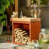 OFYR HOLLAND Butcher Block Storage 90 Corten Teak Wood - Image 2
