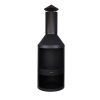 KJ Wood Fire Outdoor Chimenea with Log Grate Black - Image 3
