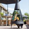 KJ Wood Fire Outdoor Chimenea with Stick Grid Black - Image 10
