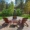 KJ Wood Fire Outdoor Chimenea with Stick Grid Black - Image 12