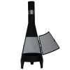 KJ Wood Fire Outdoor Chimenea with Stick Grid Black - Image 4