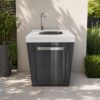 OUTDOOR Sink Module for Gas BBQ 601 Black - White Top - Image 2