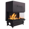 ACAMINETTI Wood Fire 3-Sided 110 Black Raisable