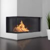 ACAMINETTI Wood Fire Corner Left 200 Black Raisable - Image 3