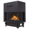 ACAMINETTI Wood Fire Corner Right 140 Black Raisable