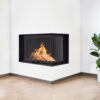 ACAMINETTI Wood Fire Corner Right 90 Black Raisable - Image 3