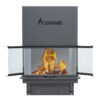 ACAMINETTI Wood Fire 3-Sided 90 Black Raisable - Image 3