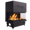 ACAMINETTI Wood Fire 3-Sided 150 Max Black Raisable