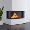 ACAMINETTI Wood Fire Corner Left 120 Black Raisable - Image 3