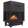 ACAMINETTI Wood Fire Corner Left 120 Black Raisable