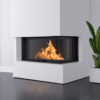 ACAMINETTI Wood Fire Corner Right 120 Black Raisable - Image 3