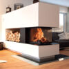 ACAMINETTI Wood Fire Divider 93 Black Raisable - Image 3
