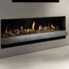 BELLFIRES HOLLAND Gas Fire Horizon XXL3, Floating Frame, Mirror