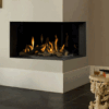BELLFIRES HOLLAND Gas Fire Corner Right Medium 3, Hidden Door,