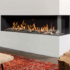 BELLFIRES HOLLAND Gas Fire Corner right XXL3 Right, Hidden Doo