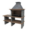 BRCMTS PORTUGAL Brick BBQ 191 Berlin Preto Left Bench