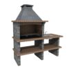BRCMTS PORTUGAL Brick BBQ 191 Berlin Preto Right Bench