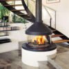 FOCUS FRANCE Gas Fire Central Meijifocus Black - Image 2