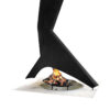FOCUS FRANCE Wood Fire Central Promethee Raw Waxed Steel - Image 3