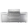 OUTDOOR Gas BBQ Grill 601 UMI White Granite 2 Sides