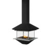 TRAFORART SPAIN Wood Fire Central Gaia With Glass Black - Image 2