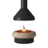 TRAFORART SPAIN Wood Fire Central Zeus Without Glass Black - Image 2