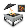WOODANDGAS OUTDOOR MGO Square Fire Pit 70