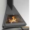 TRAFORART SPAIN Wood Fire Foxi Corner Black Wall Mounted - Image 2