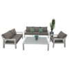 NB Sofa 3+2+1+T-White Frame-A15900-Taupe