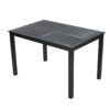 APK Aluminium Table Black Frame+Black Polywood 120x80