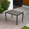 APK Aluminium Table Black Frame+Brown Polywood 120x80 - Image 3