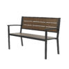 APK Bench Black Frame + Brown Polywood