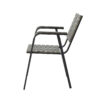 APK Aluminium Chair Black Frame + Grey Polywood 57x57 - Image 2