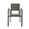 APK Aluminium Chair Black Frame + Grey Polywood 57x57 - Image 3