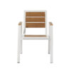 APK Alum. Chair White Frame+TK Color Polywood 60x67 - Image 3