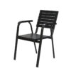 APK Aluminium Chair Black Frame + Black Polywood 57x57