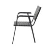 APK Aluminium Chair Black Frame + Black Polywood 57x57 - Image 2