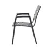 APK Aluminium Chair Black Frame + Black Polywood 60x67 - Image 2