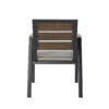 APK Aluminium Chair Black Frame + Brown Polywood 60x67 - Image 4