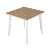 APK Table 80x80 Alum. White Frame + TK Color Polywood