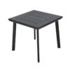 APK Table 80x80 Aluminium Black Frame + Black Polywood