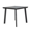 APK Table 80x80 Aluminium Black Frame + Black Polywood - Image 2